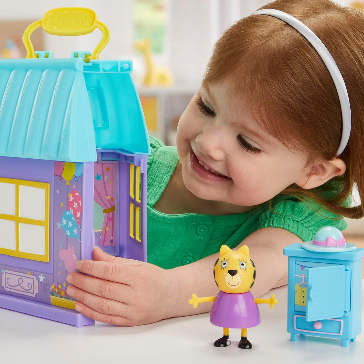 Peppa Pig Set de juego de fiesta de baile de Peppa con casa, 2 figu...