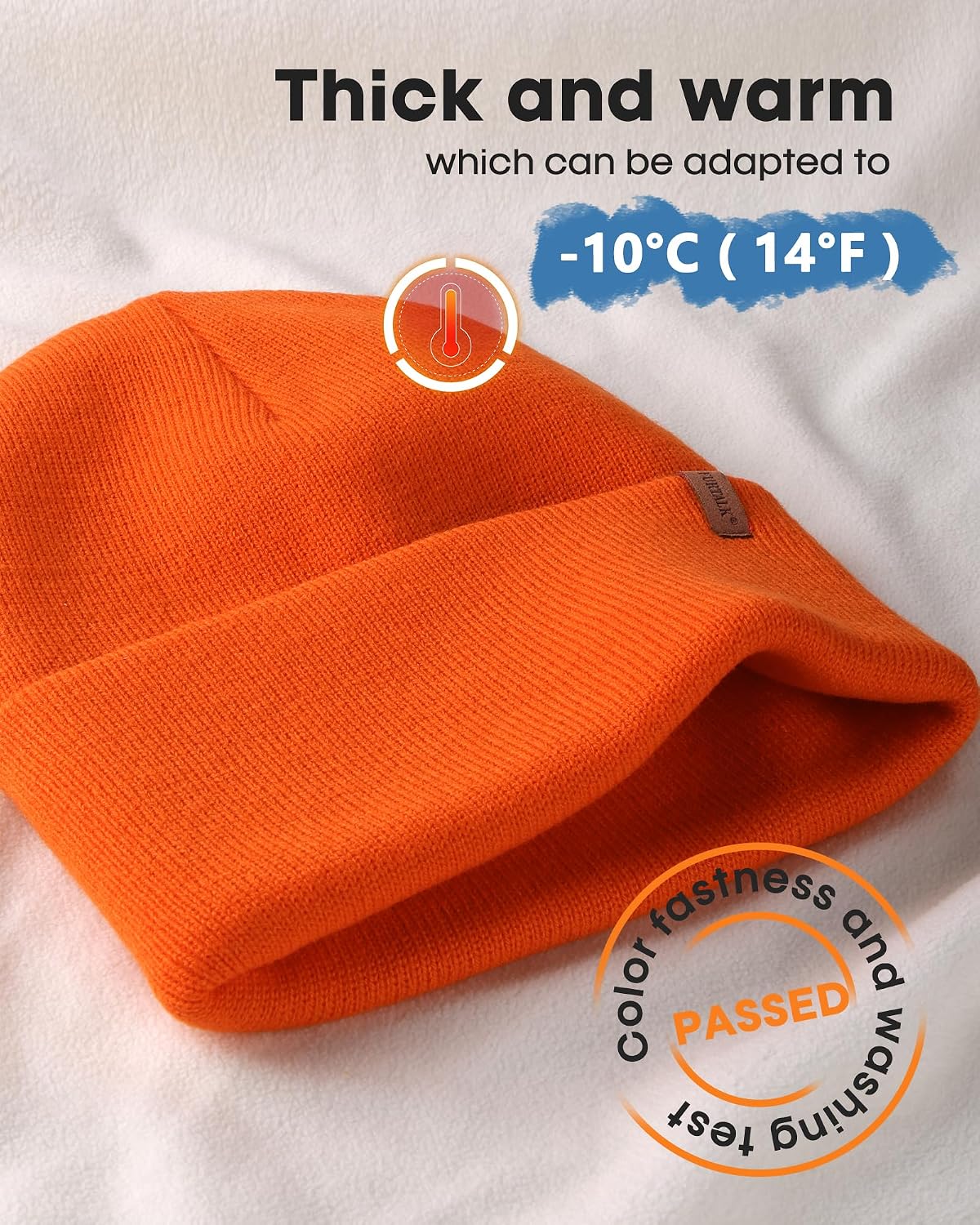 FURTALK Gorro para Hombres y Mujeres con Puños Tejido Grueso Unisex...