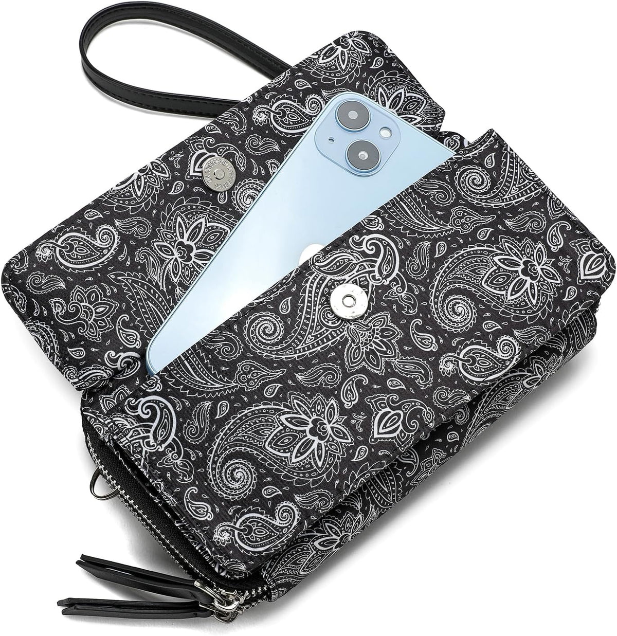 Lanyani Cartera Cruzada RFID con Correa de Muñeca y Bolsillo para T...