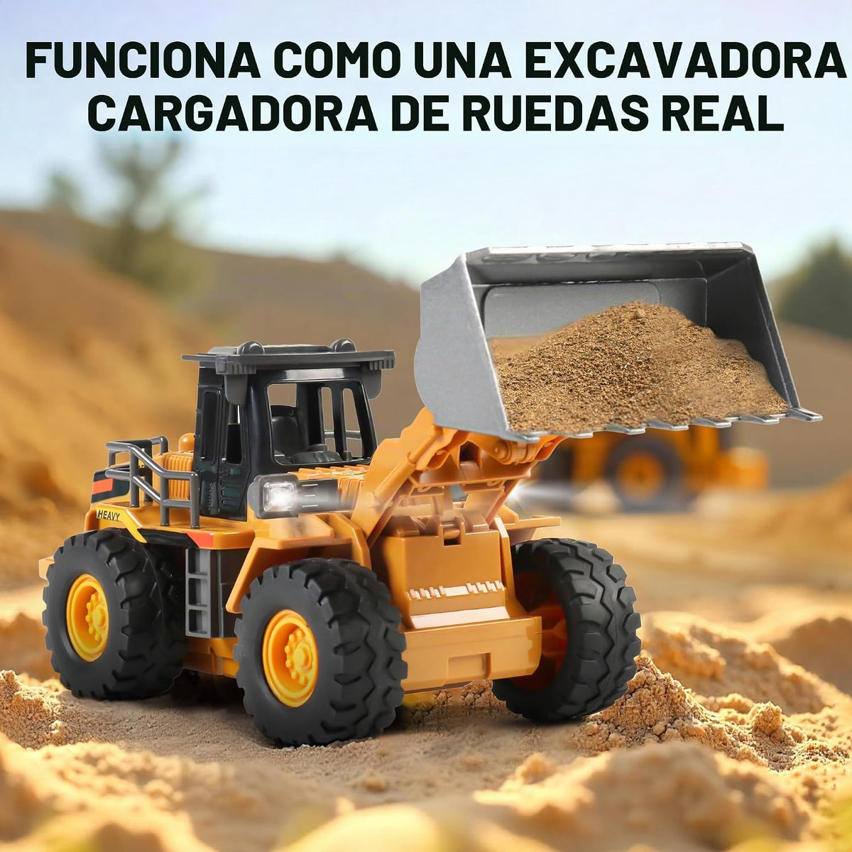 Dwi Dowellin Excavadoras a control remoto, cargador frontal con con...