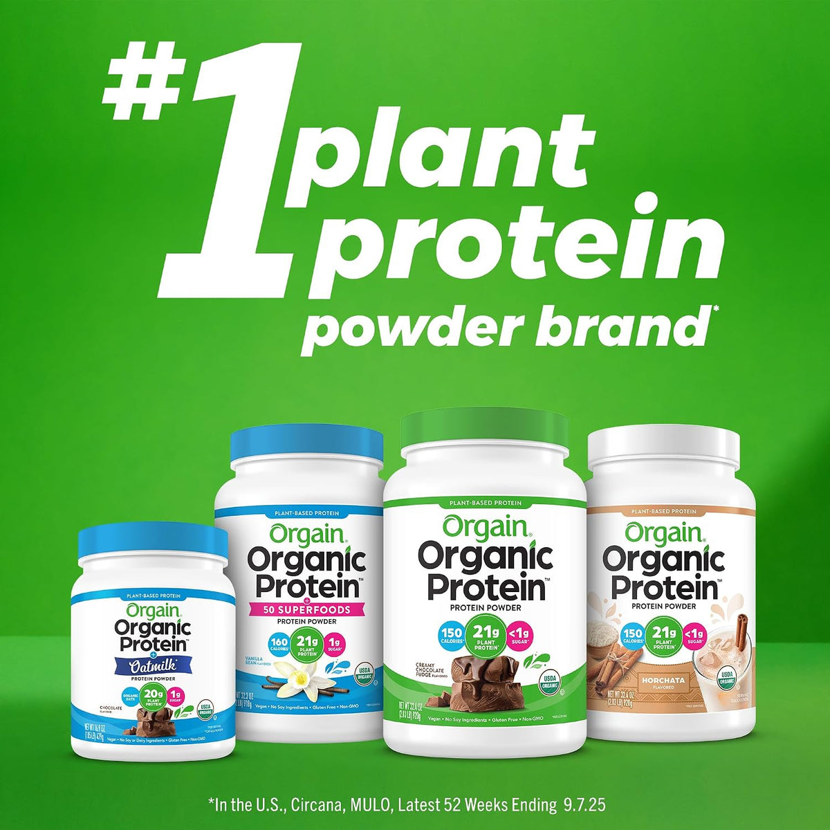 Orgain Proteína en polvo vegana orgánica de 0.74 oz, Horchata, 2.03...