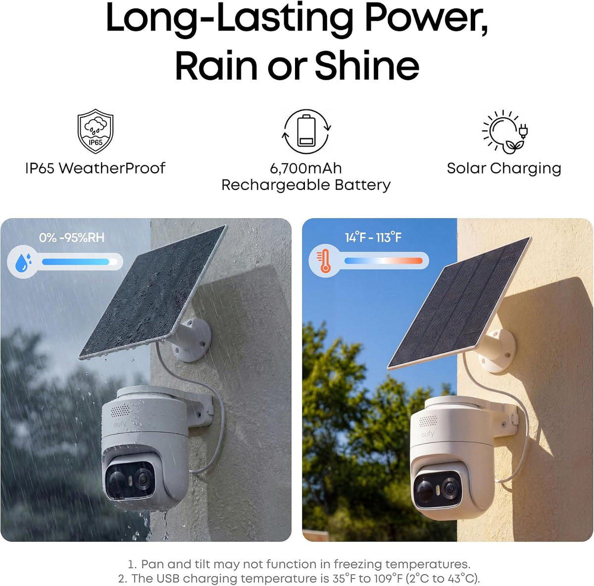 eufy Security eufyCam C37, cámaras solares inalámbricas para exteri...
