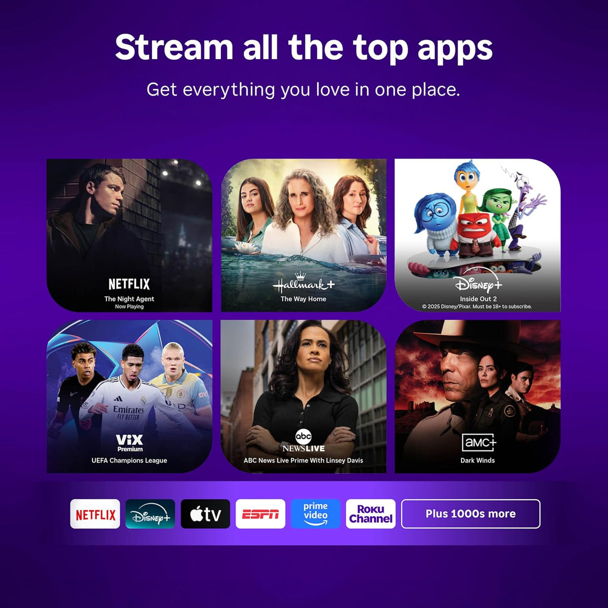 Roku Streaming Stick Plus con control remoto por voz - 4K y HDR10+...