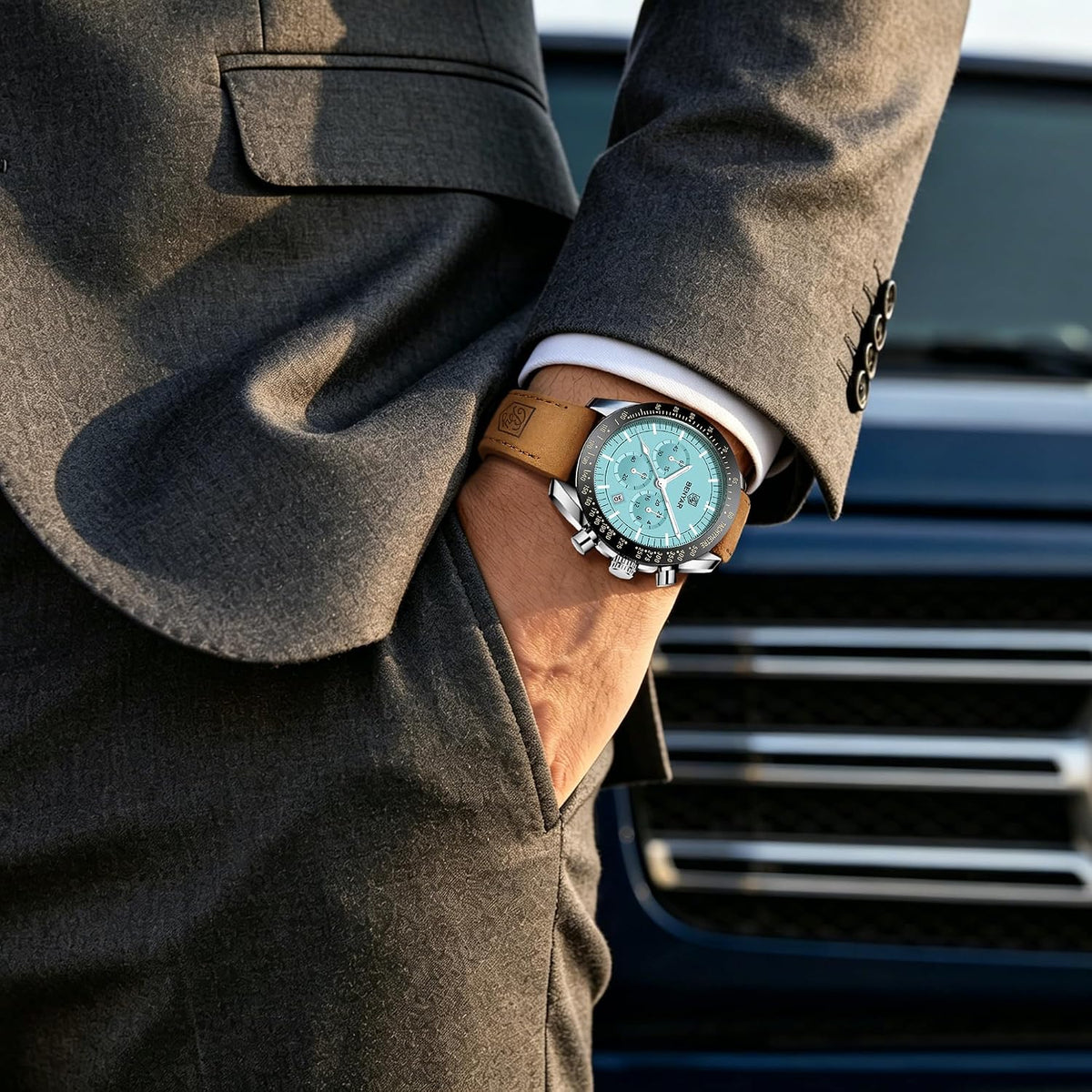BENYAR Reloj para hombre analógico cronógrafo de cuarzo, impermeabl...
