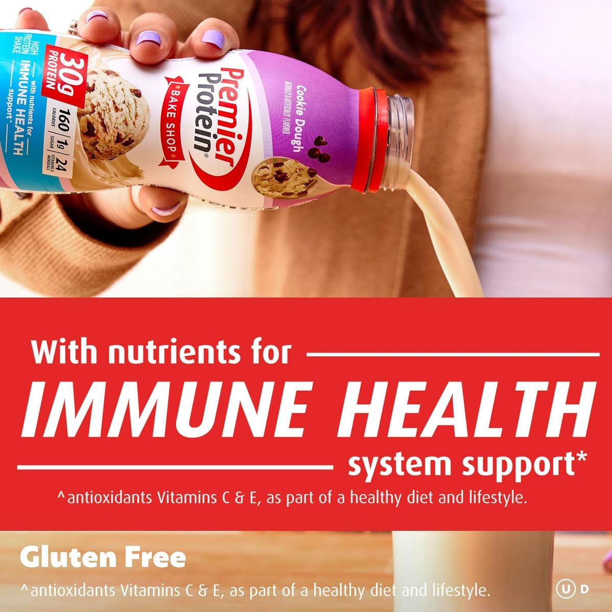 Premier Protein Batido, masa de galletas, 1.06 oz de proteína, sin...