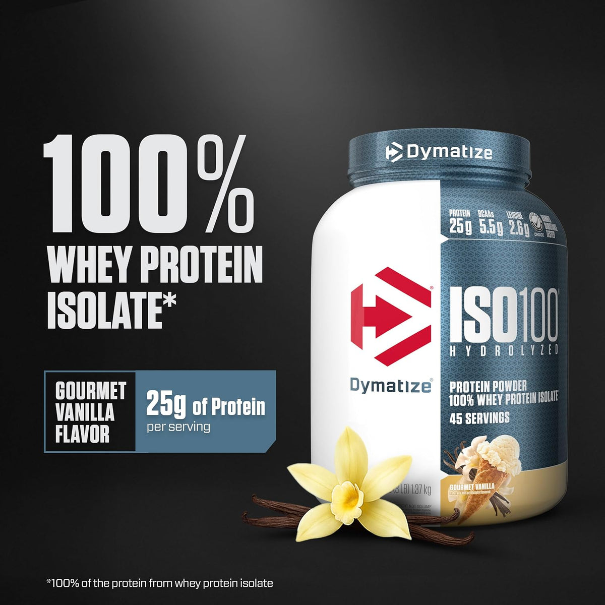 Dymatize Nutrition 100% proteína de suero de leche aislada hidroliz...
