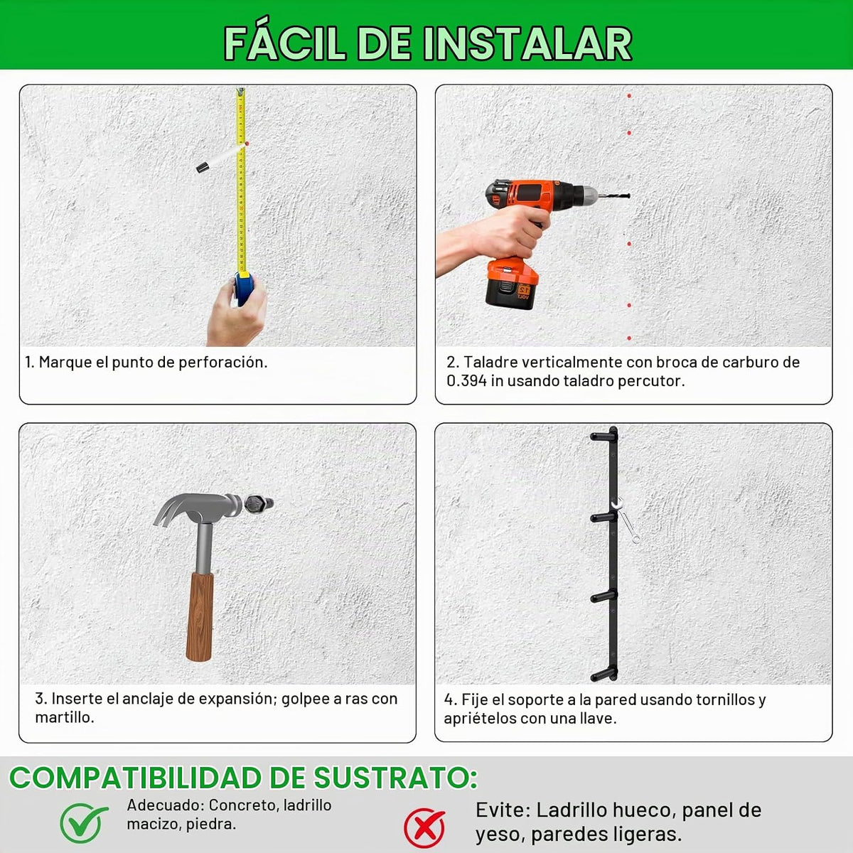 Kipika Estante de Almacenamiento para Discos de Peso - Soporte para...