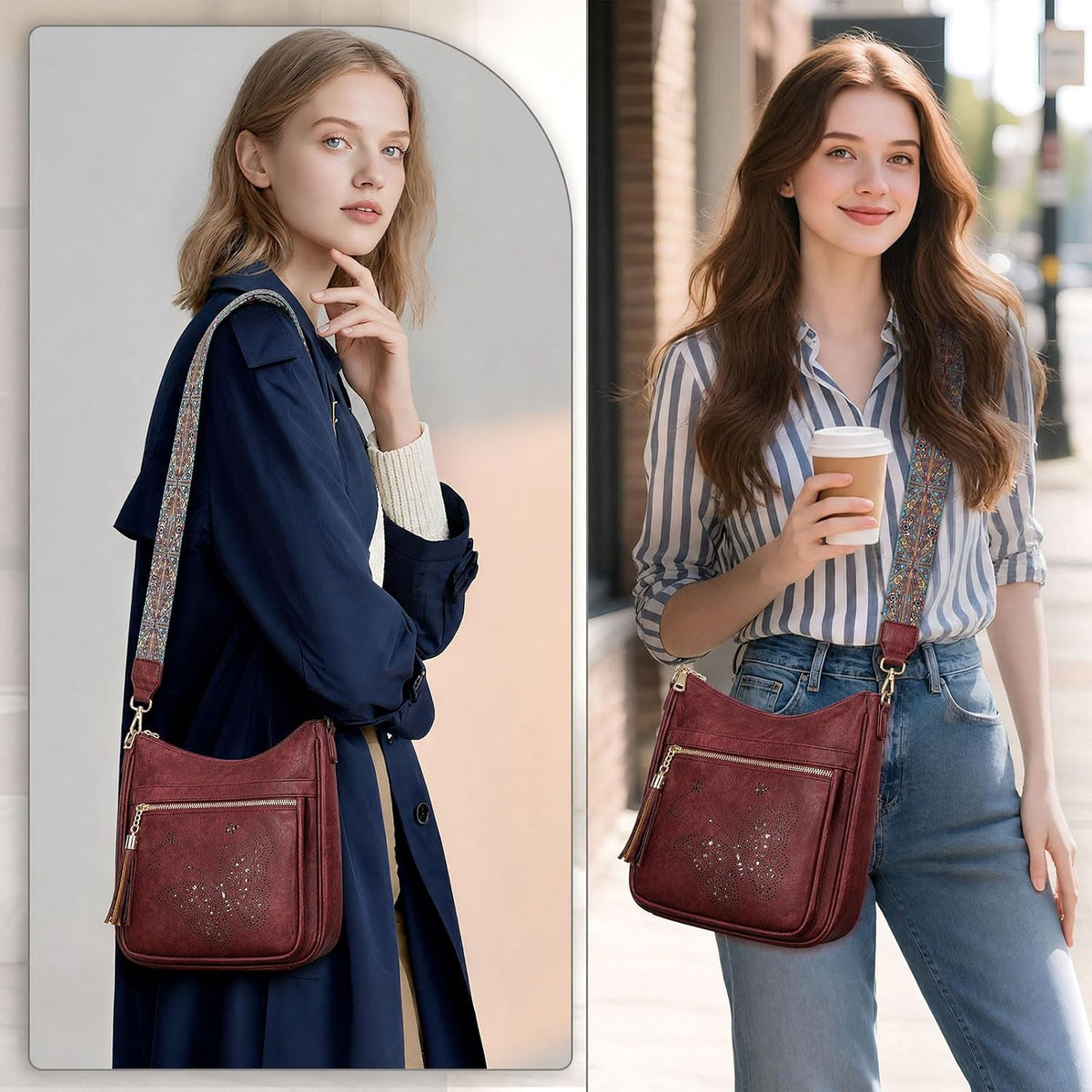 KITEVIUN - Bolsos tipo bandolera medianos para mujer, modernos, bol...