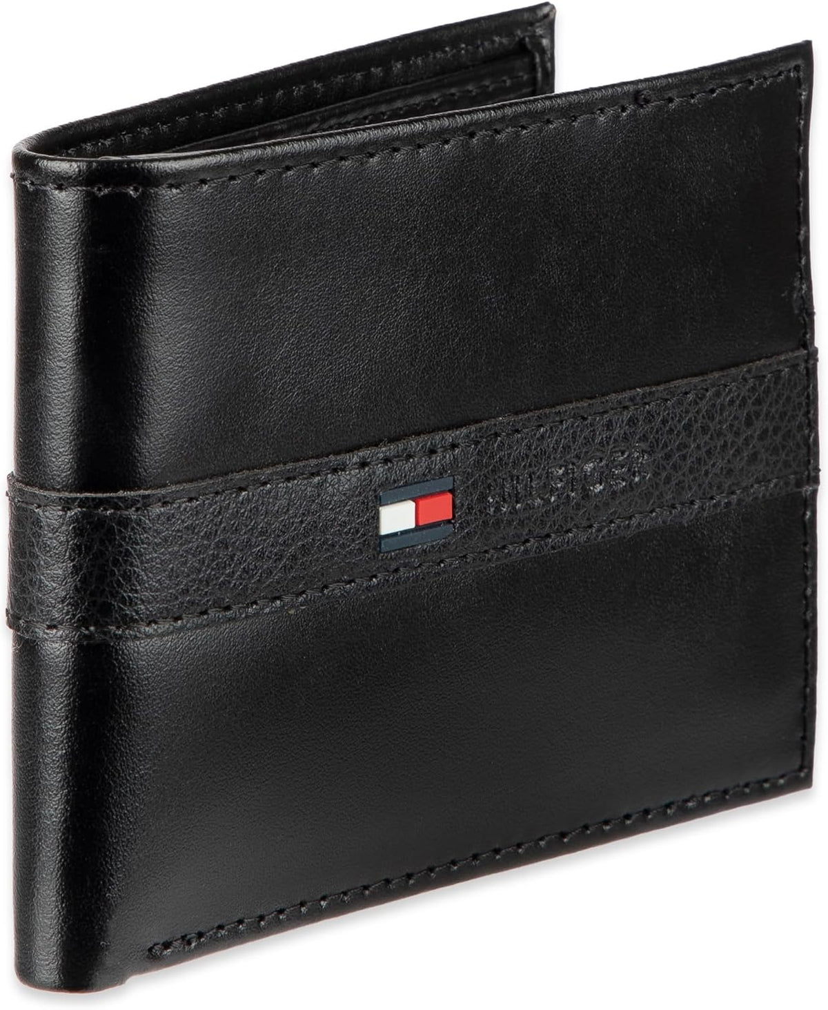 Tommy Hilfiger Cartera Passcase para hombre con ventana de identifi...