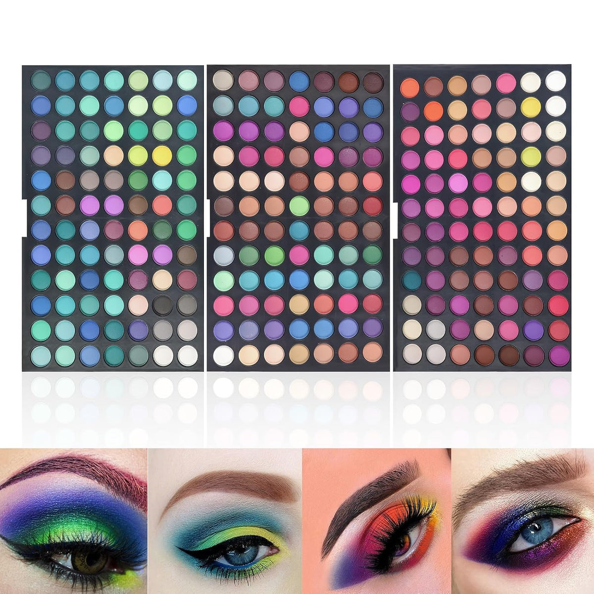 Pure Vie Paleta de sombra de ojos de 252 colores, maquillaje mezcla...