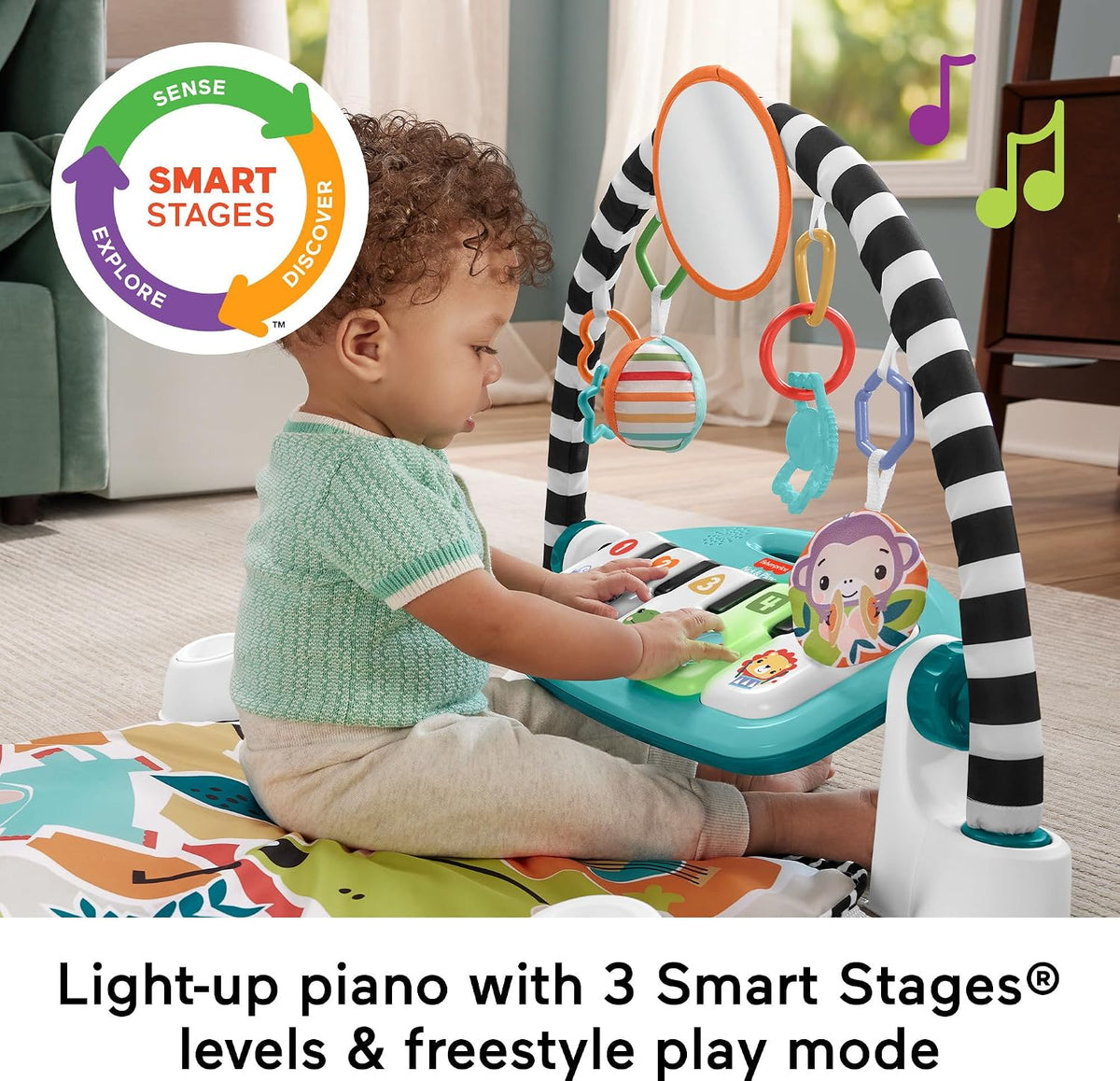 Conjunto de juguetes musicales para bebés Fisher-Price Glow and Gro...