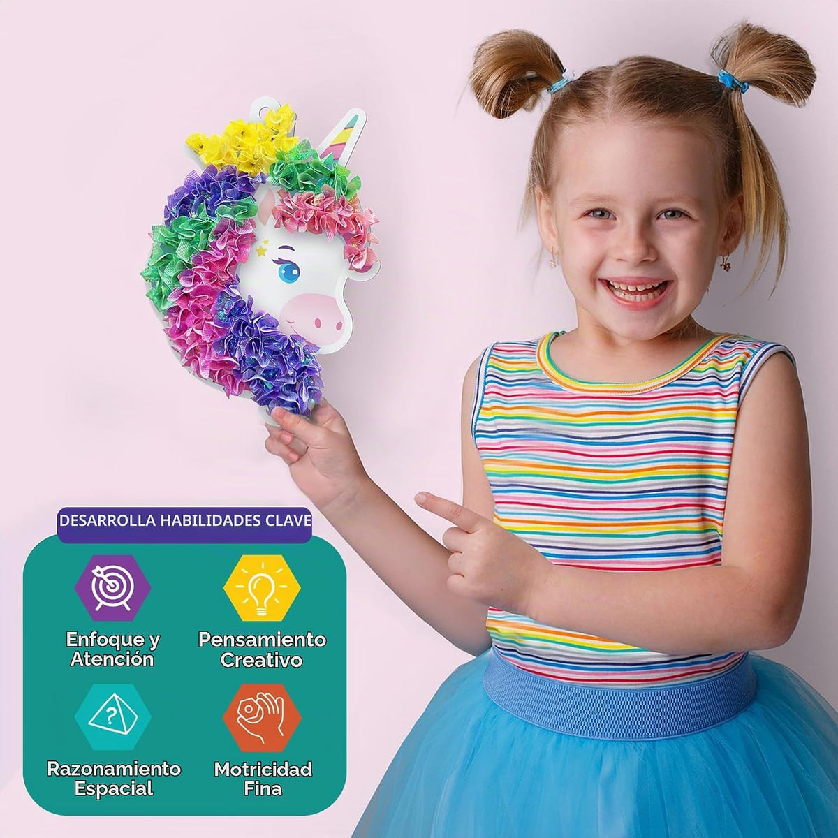 Skillmatics Poke-in Art - Unicornios mágicos, kit de manualidades d...