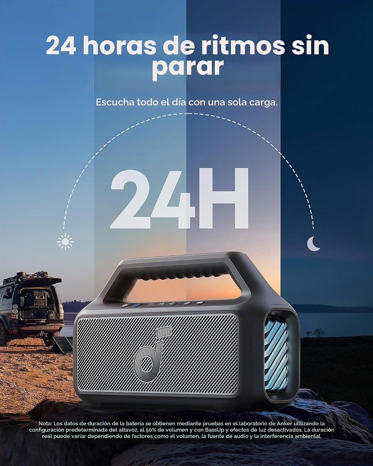 Soundcore Boom 2 de Anker, altavoz Bluetooth para exteriores de 80...