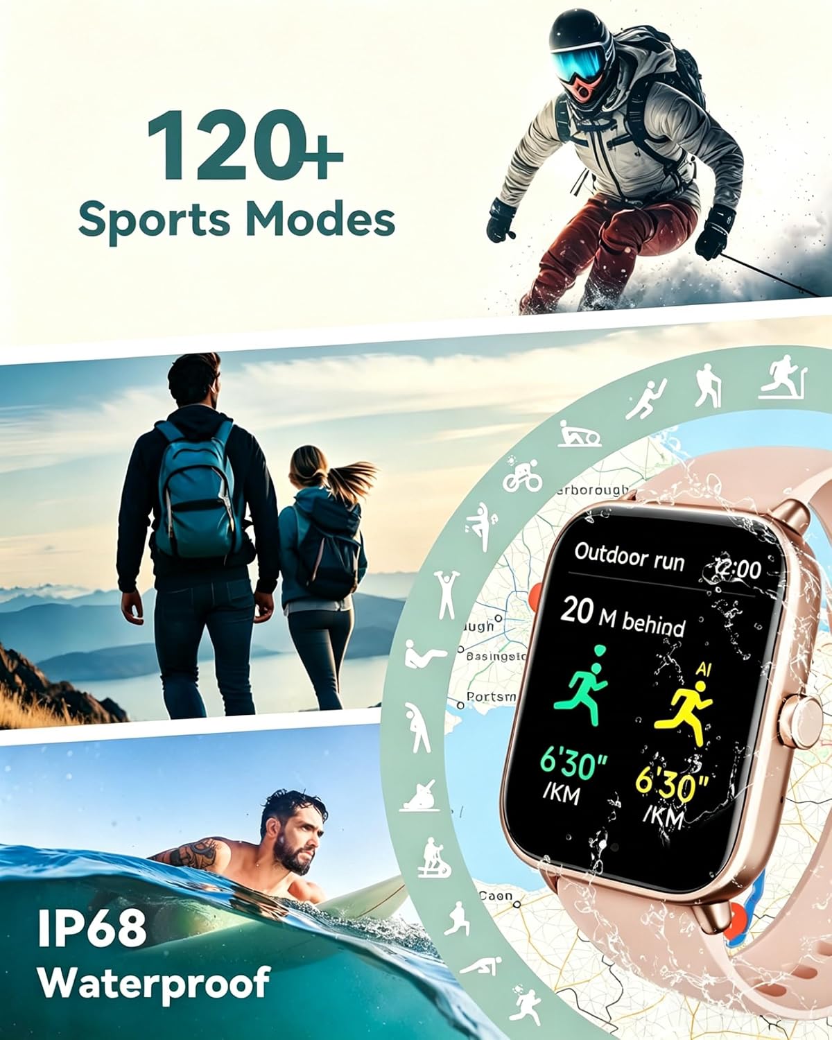 Relojes inteligentes Quican para mujer, relojes inteligentes Alexa...