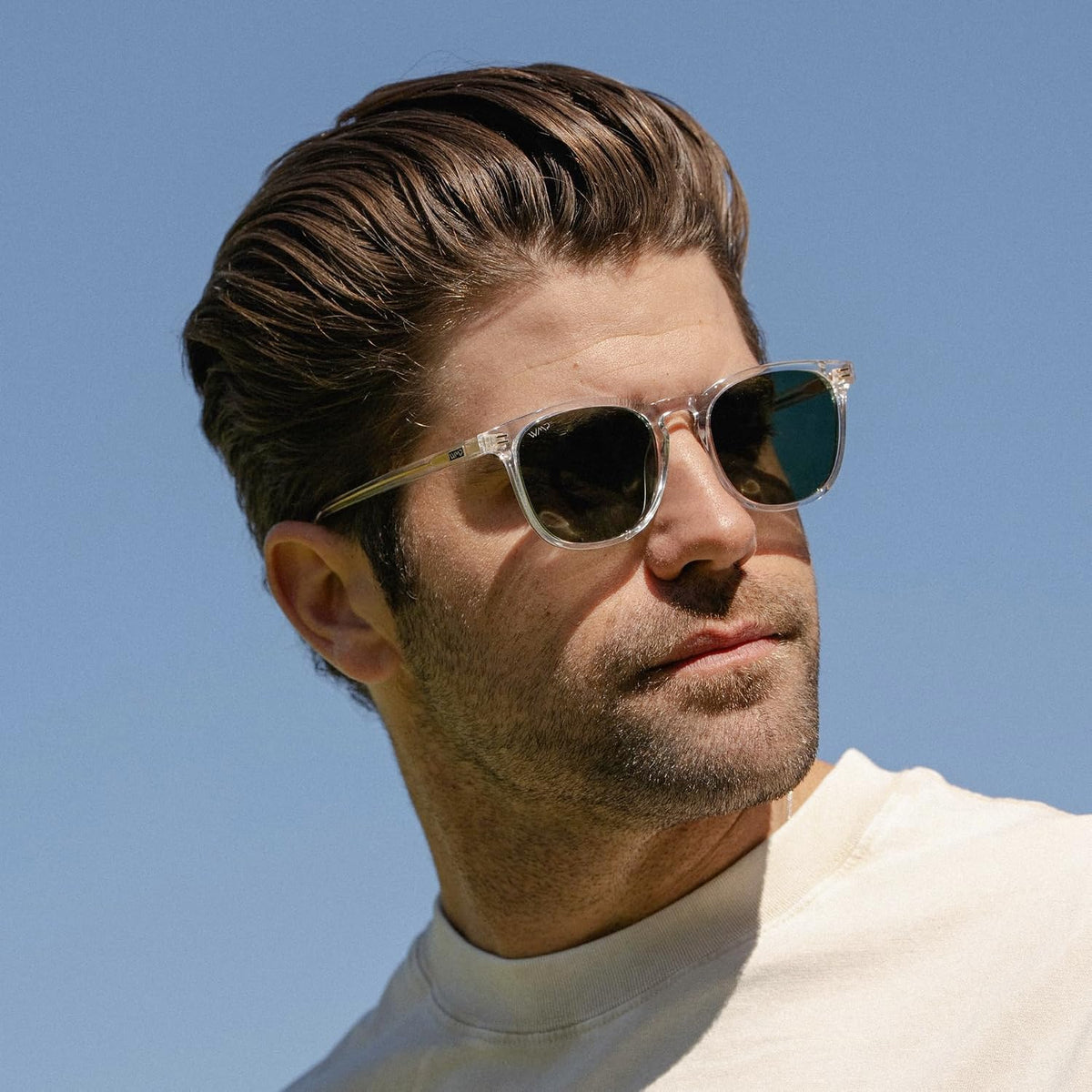 WMP Eyewear - Gafas de sol polarizadas modernas y redondas para hom...