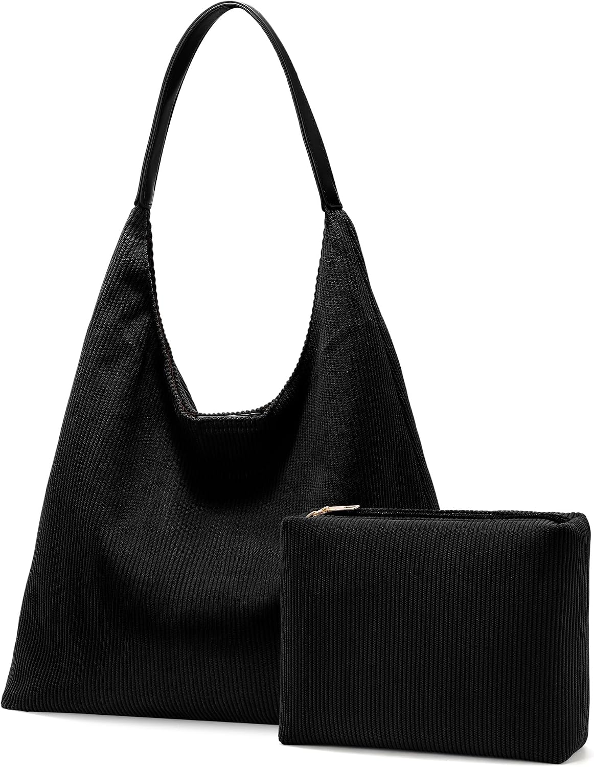 XquiziFit Bolso Hobo para mujer, bolsa de mano de pana holgada para...