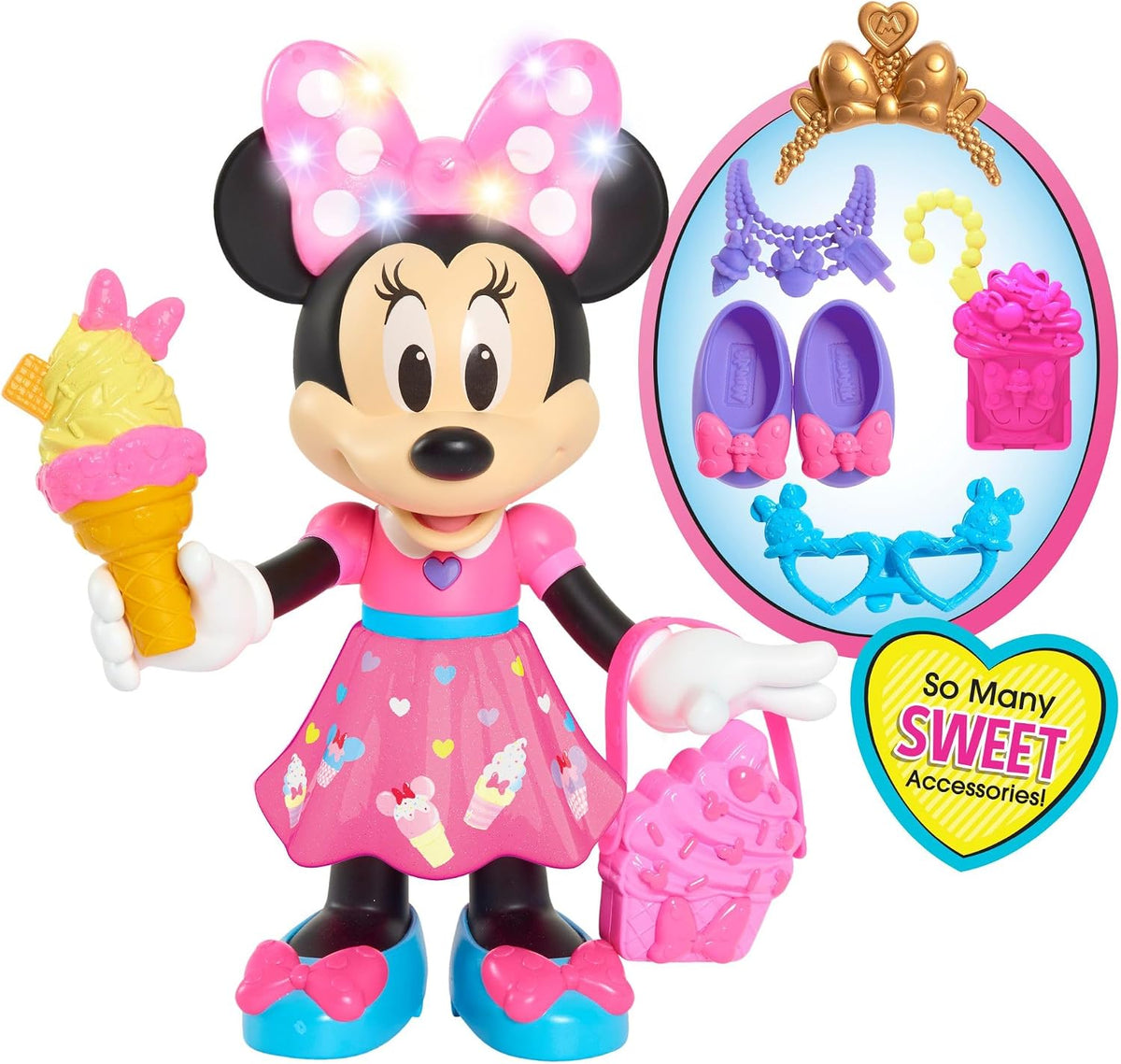 Disney Junior Sweets & Treats - Muñeca de Minnie Mouse de 10 pu...
