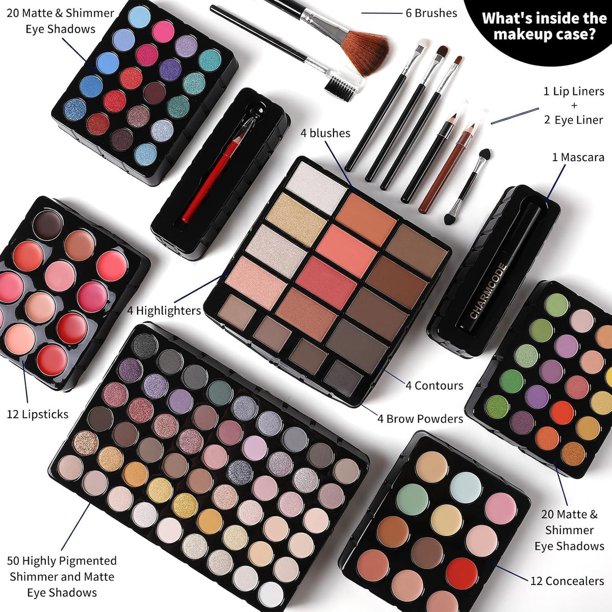 Set de regalo de maquillaje para mujeres y niñas, kit de maquillaje...