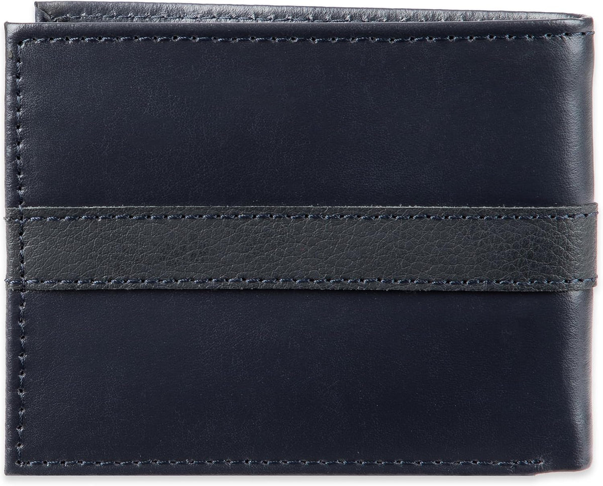 Tommy Hilfiger Cartera Passcase para hombre con ventana de identifi...