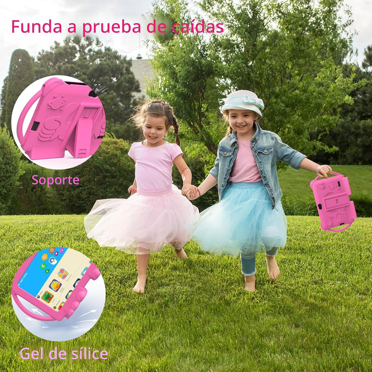 HOTTABLET Tableta para niños Android de 7 pulgadas, 4 GB de RAM 32...