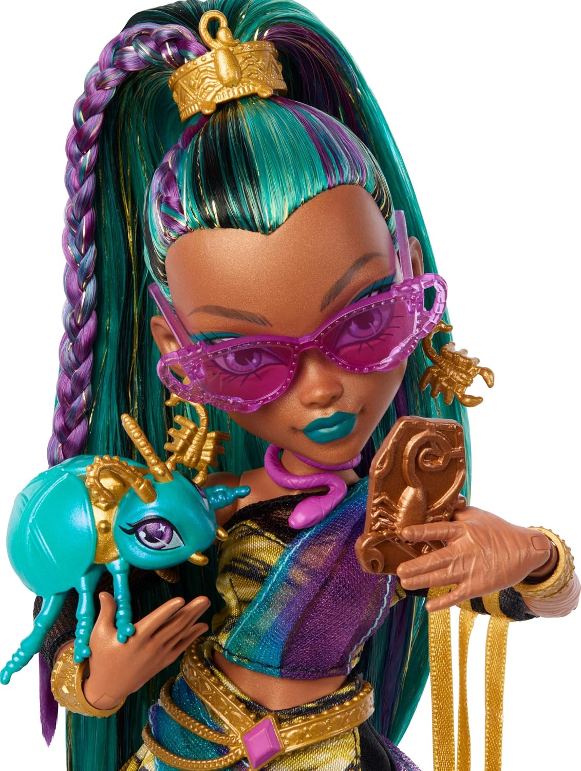 Monster High Nefera De Nile Doll | Royal Mummy en vestido con escar...