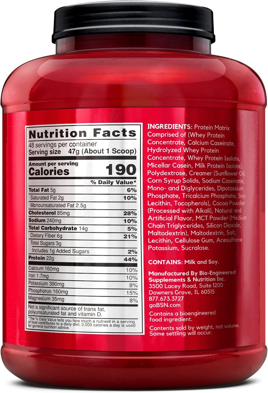 BSN SYNTHA-6 - Proteína en polvo premium, 0.21 onzas de fibra, aisl...