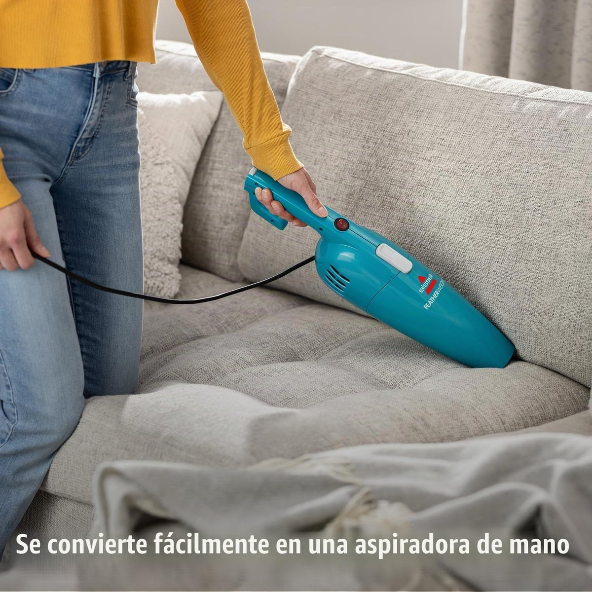 Bissell 20334 aspiradora sin bolsa, liviana, peso pluma, diseño de...