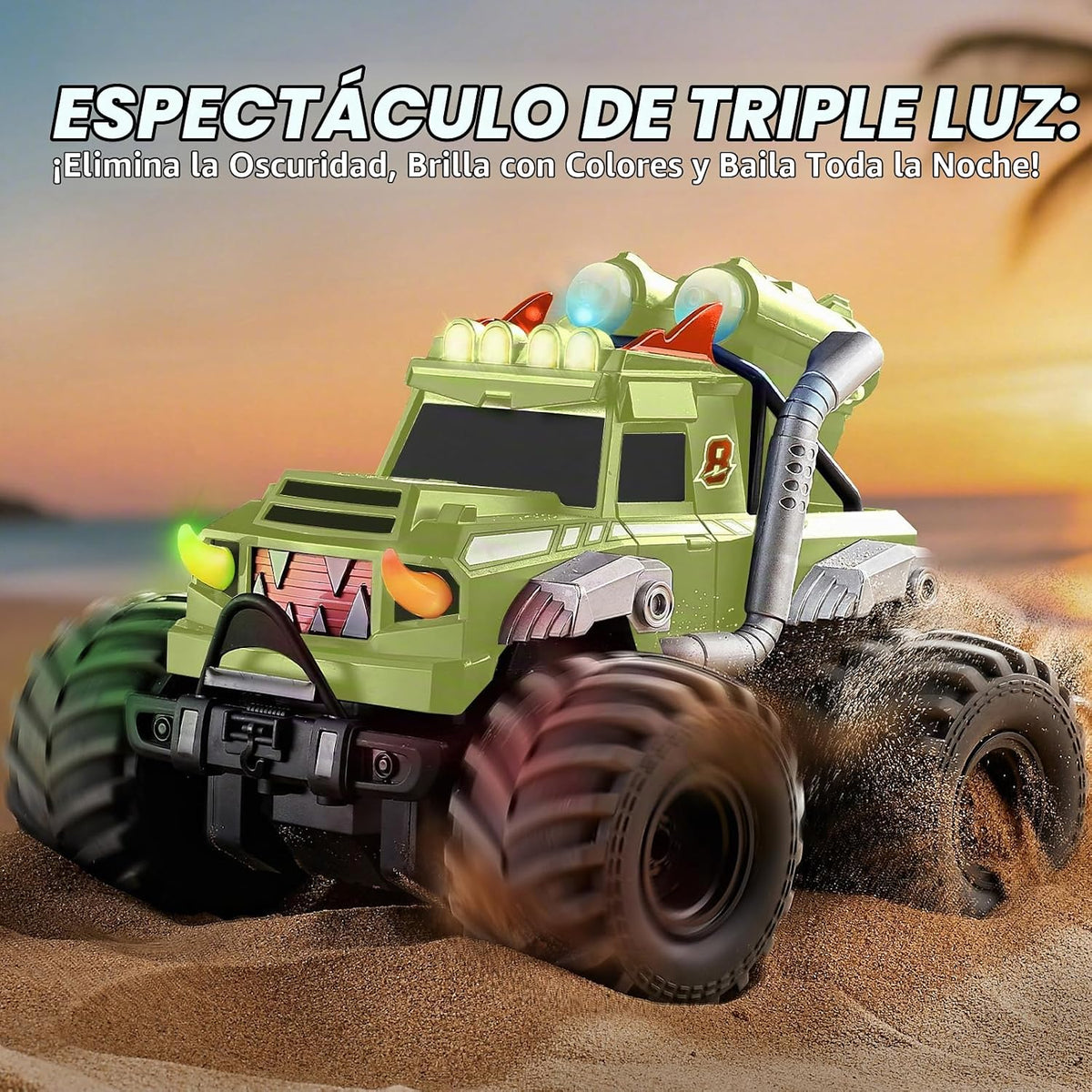 Calefwe Coche anfibio de control remoto 3 en 1, barco RC, pistola d...