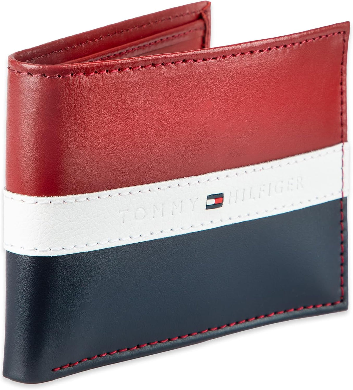 Tommy Hilfiger Cartera Passcase para hombre con ventana de identifi...
