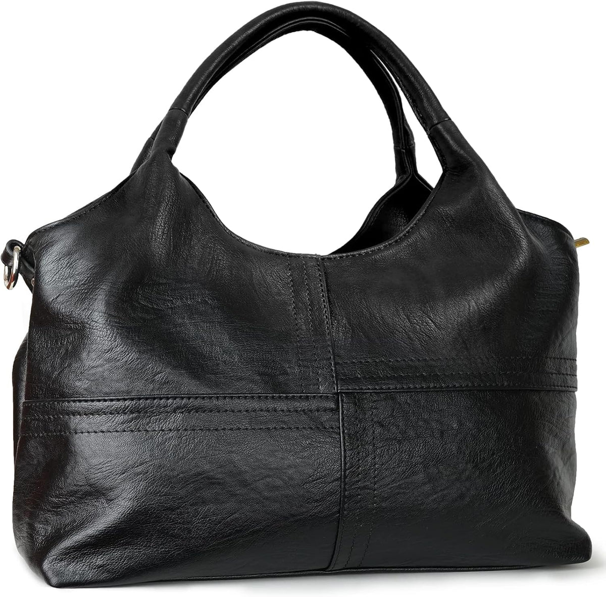 KOGTLA Bolsos de cuero vegano para mujer con correa de bandolera de...