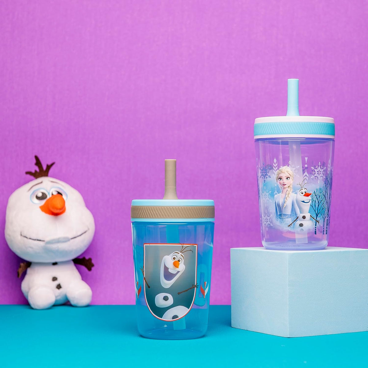 Zak Designs Disney Frozen II Movie Kelso - Juego de vasos de Kelso,...