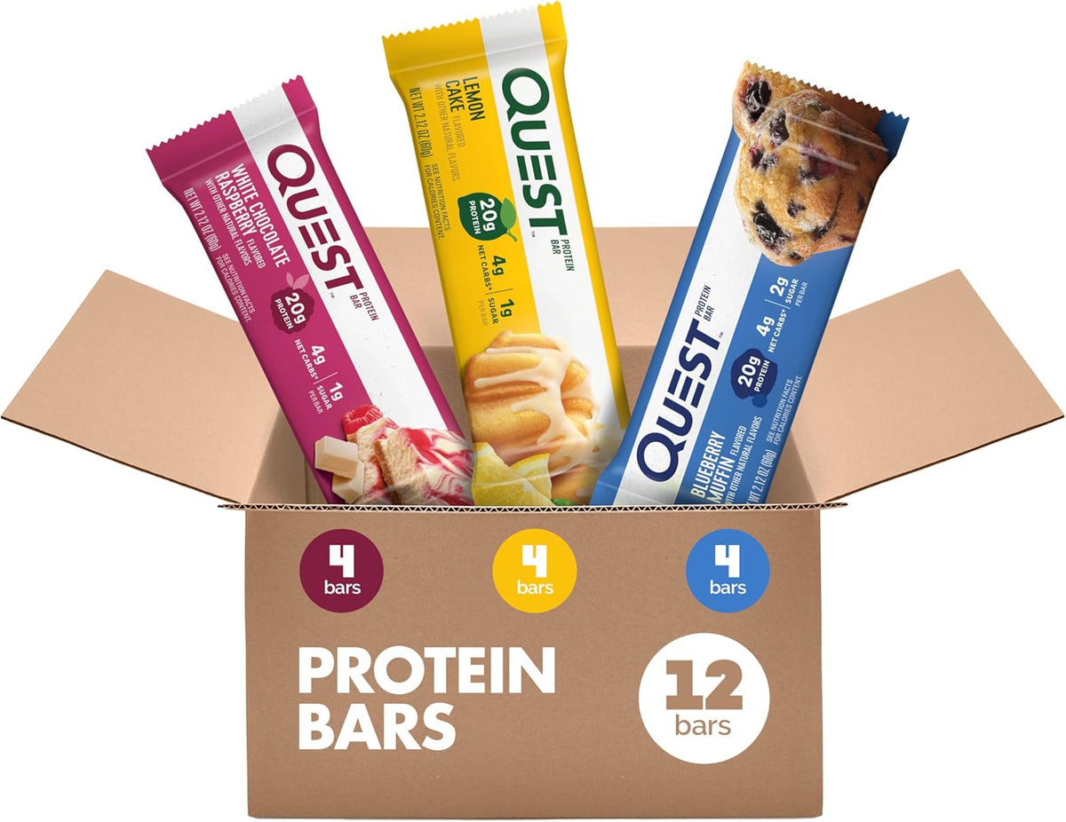 Quest Nutrition - Paquete variado de barras de proteínas con sabor...