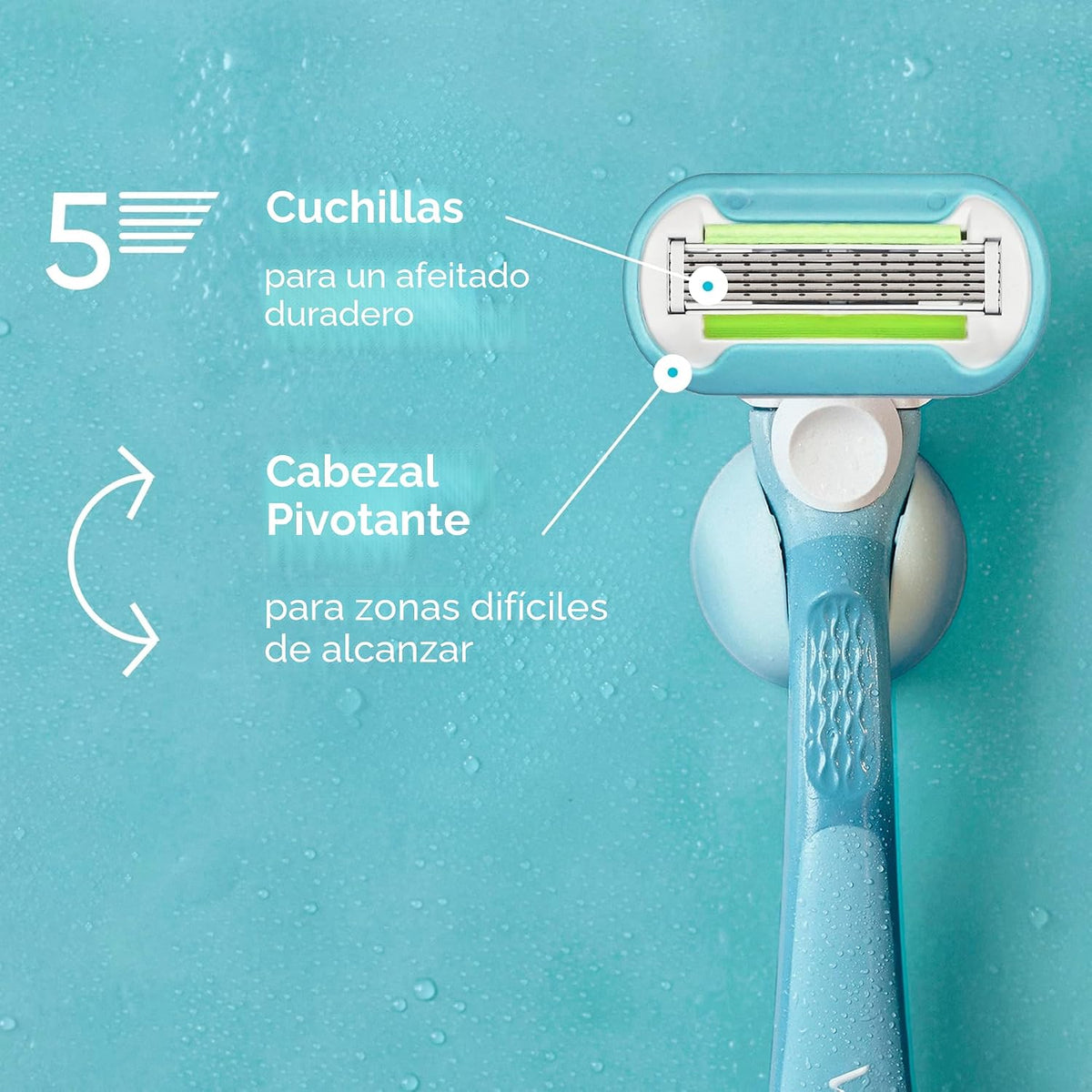 Gillette Venus Recambios de cuchillas de afeitar Extra Smooth para...