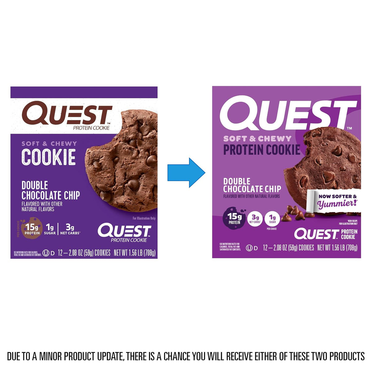 Quest Protein Cookie Mantequilla (doble chispa de chocolate) | 0.04...
