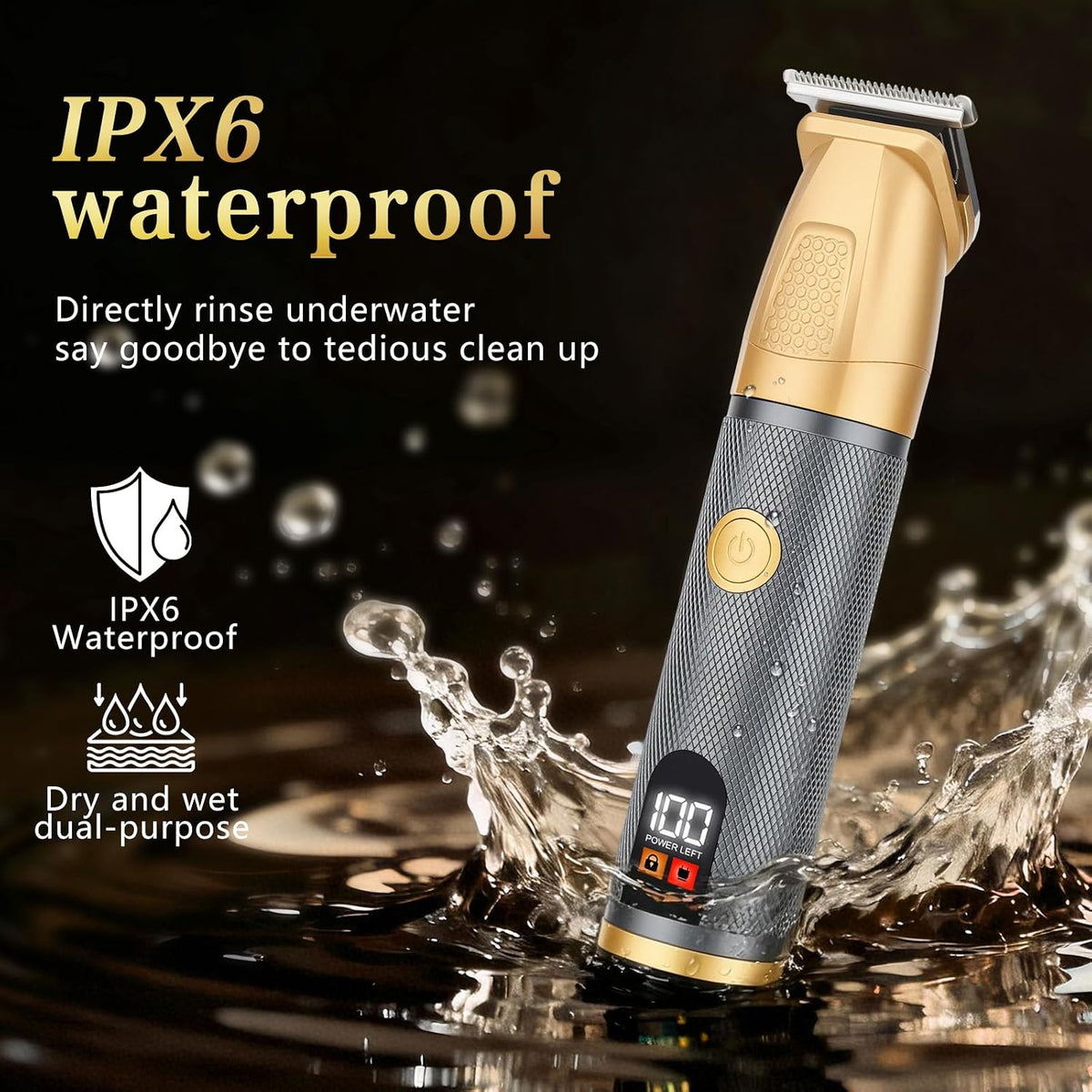 Manscape - Cortadora de barba y cuerpo para hombres, impermeable, k...