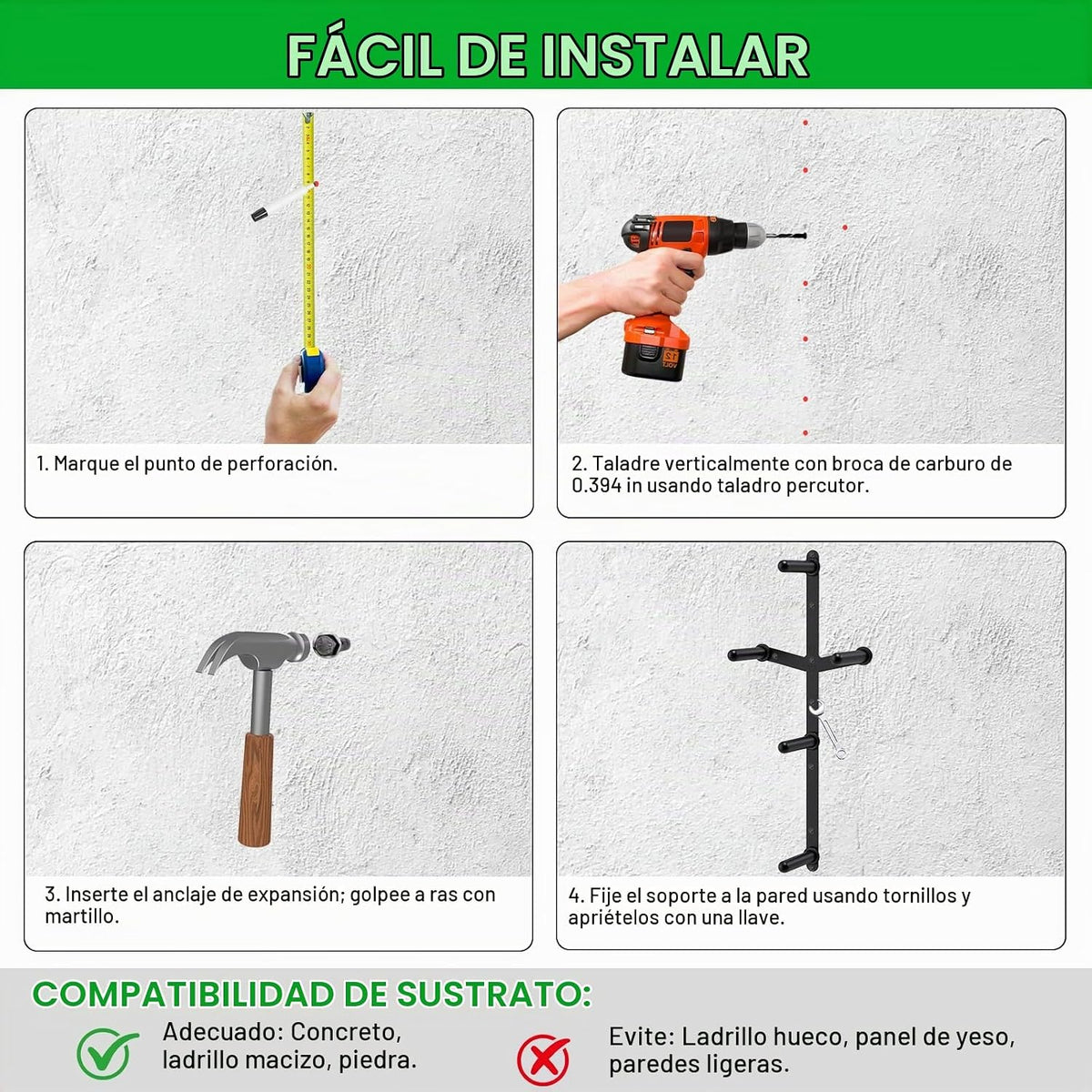 Kipika Estante de Almacenamiento para Discos de Peso - Soporte para...