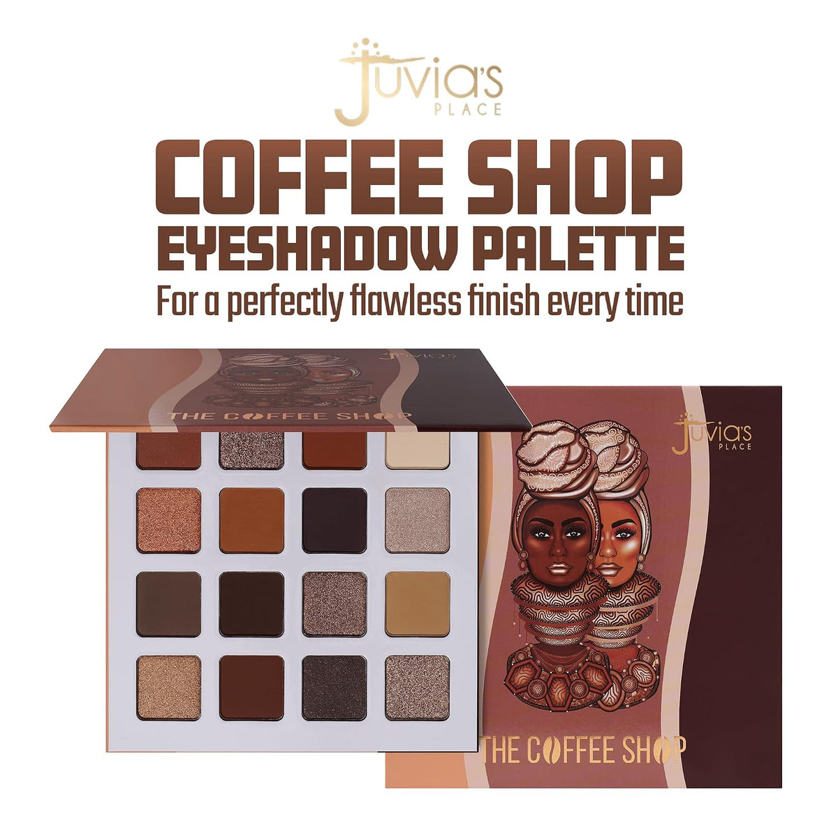 Paleta de sombras de ojos Juvia's Place Coffee Shop - 16 Pan Bu...