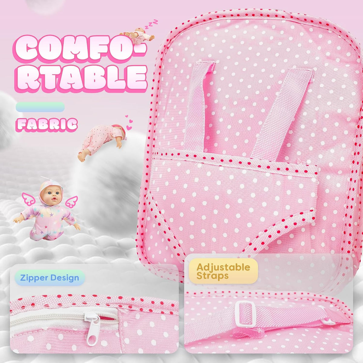 SMILESSKIDDO Conjunto de muñecas de bebé de cuerpo suave, juego de...