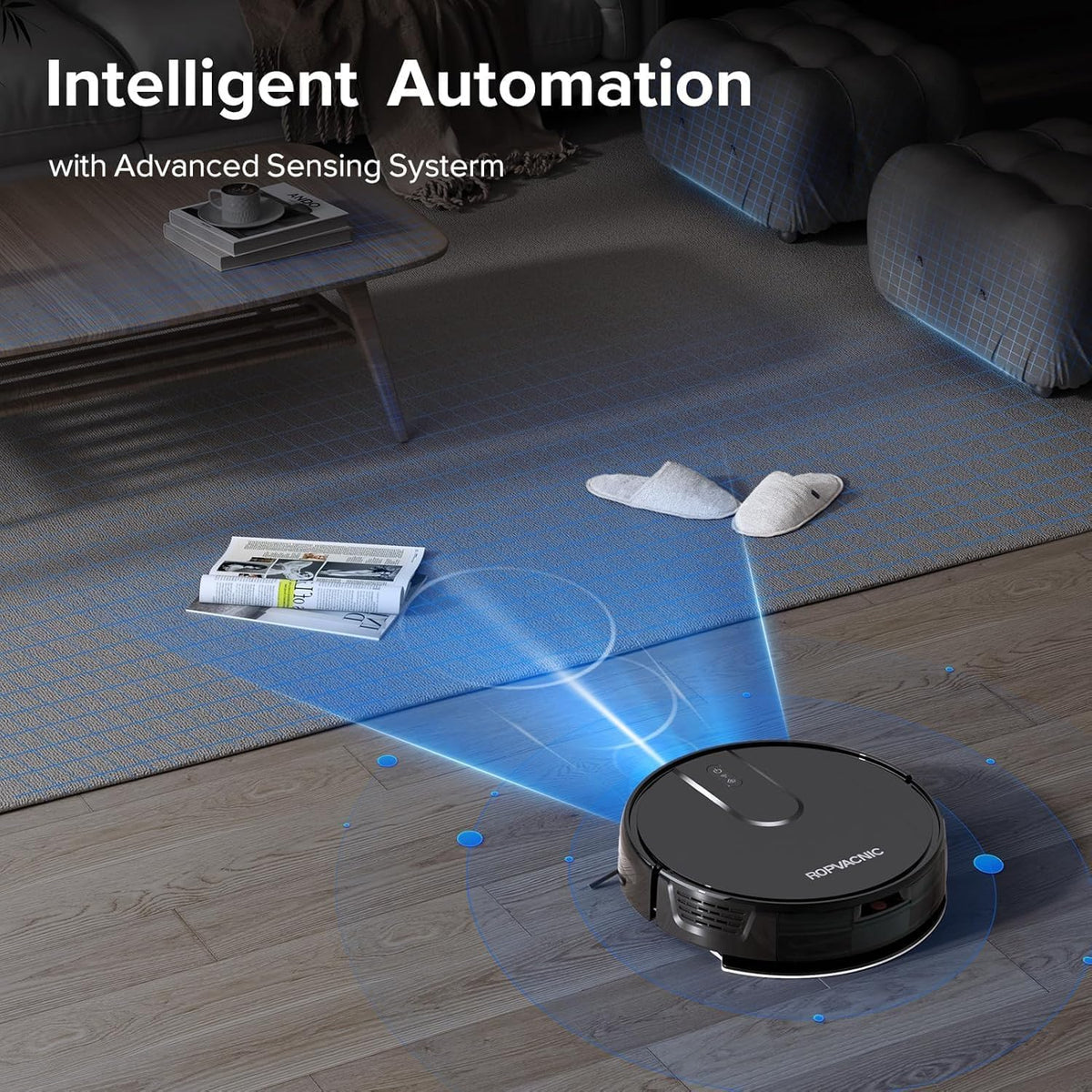 ROPVACNIC Robot aspirador robot aspirador y trapeador combinado con...