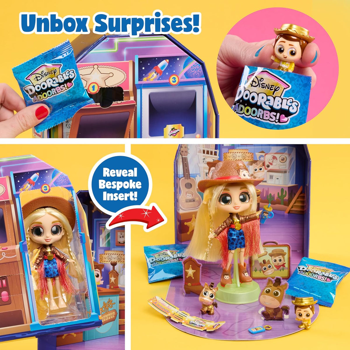 Disney Doorables ADOORBS Toy Story Superfan - Muñeca | Unbox 10 min...