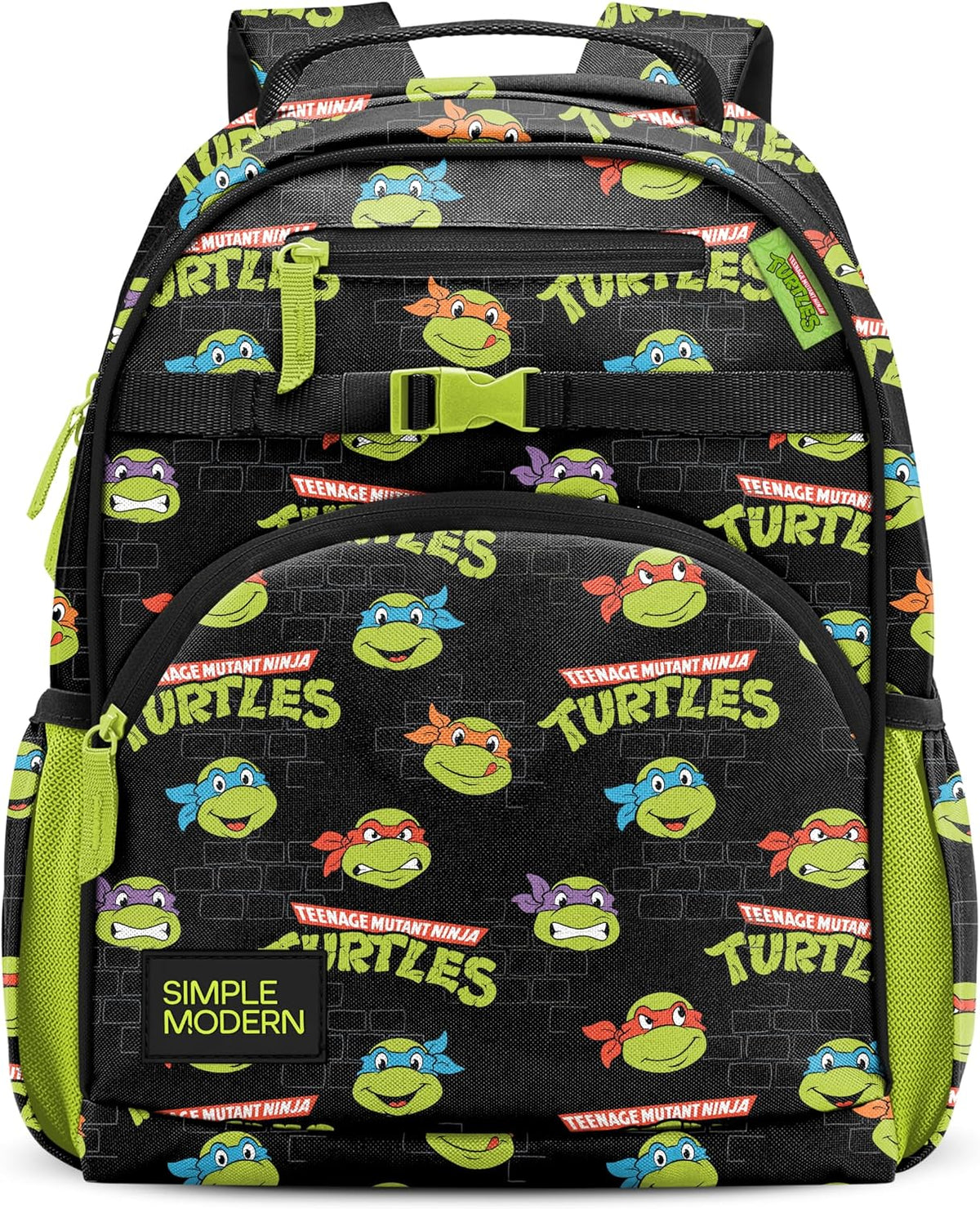 Simple Modern TMNT - Mochila infantil para escuela, niñas, niños |...