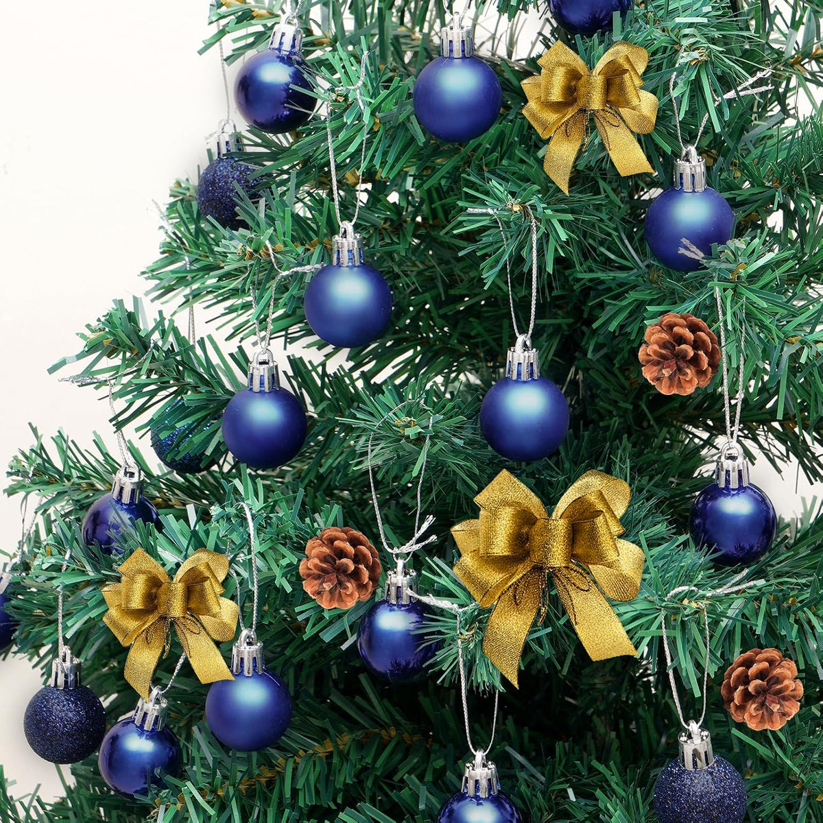 Adornos de bola de Navidad de 30 quilates, decoración de árbol de N...