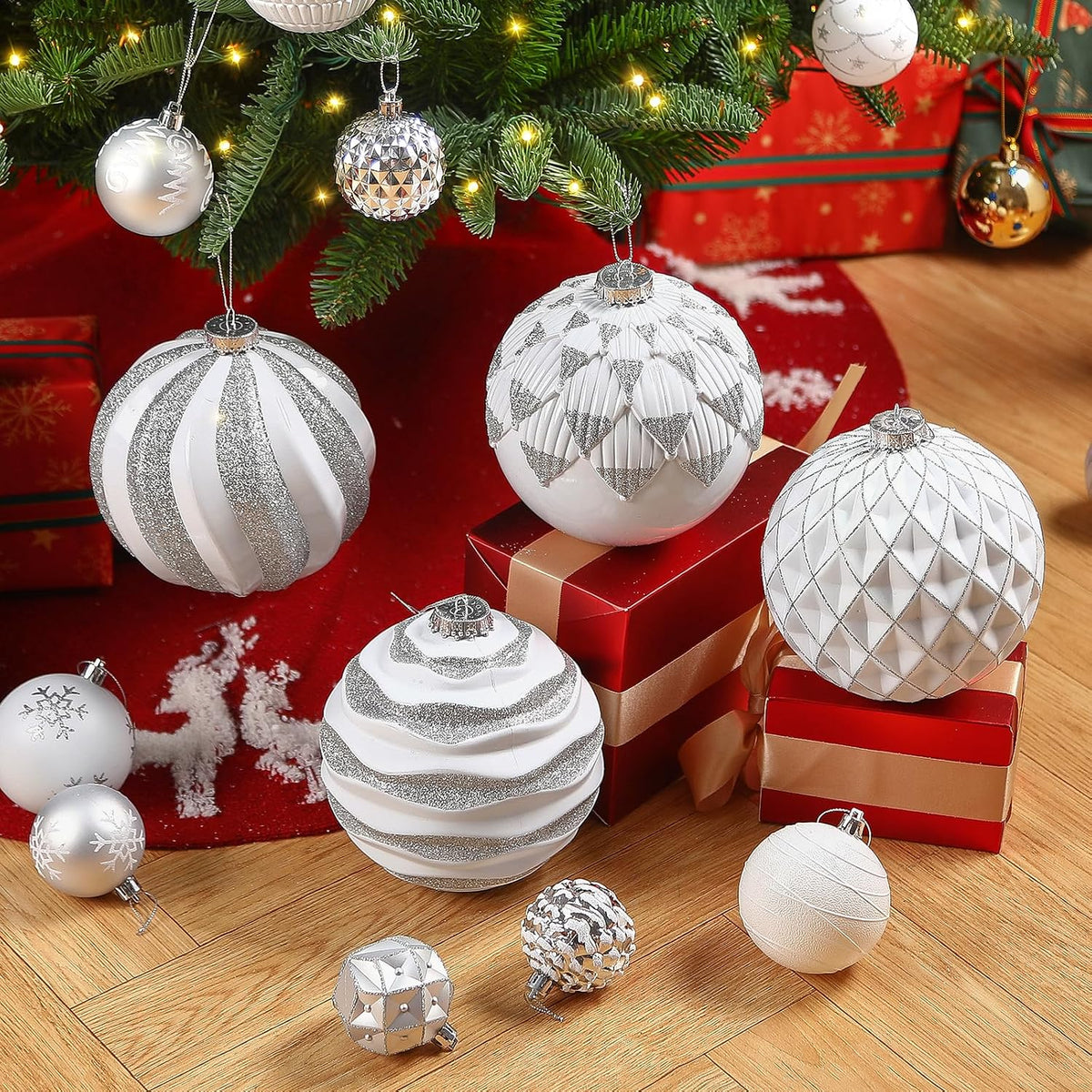 Alupssuc Bolas de Navidad grandes de 6 pulgadas\/5.906 in, 4 unidad...
