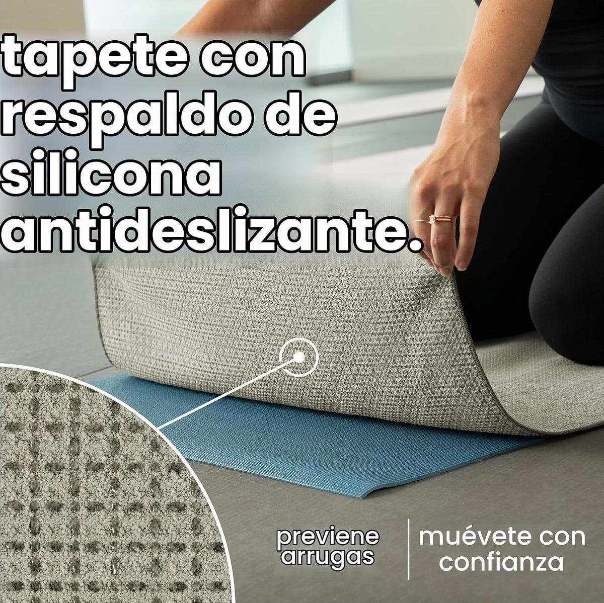 S&T INC. Aura - Toalla de microfibra para esterilla de yoga con...
