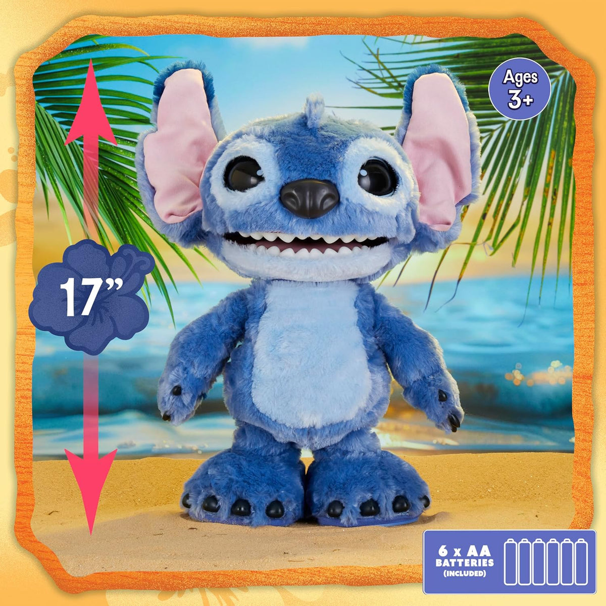 Disney Stitch Ultimate Stitch - Juguete de peluche interactivo de 1...