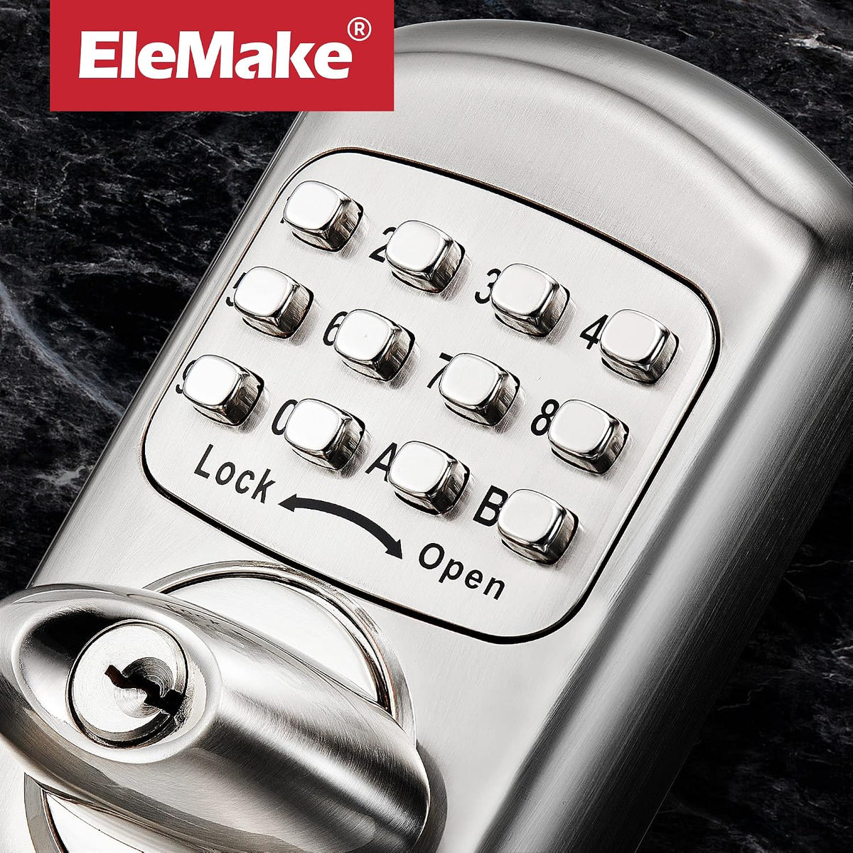 Cerradura de puerta digital y mecánica con teclado de entrada sin l...