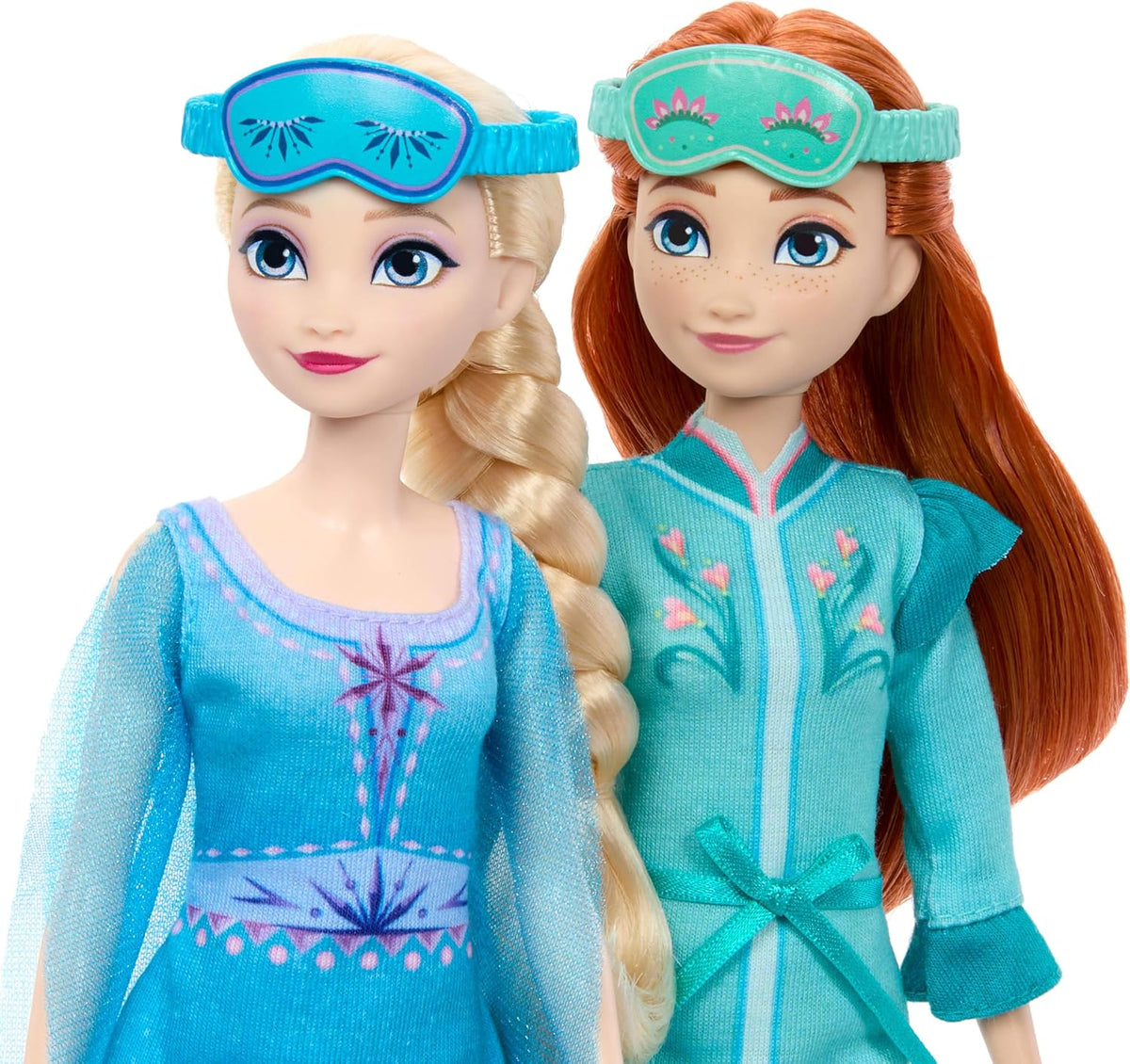 Mattel Disney Frozen Anna & Elsa Slumber Sister Juego de 2 muñe...