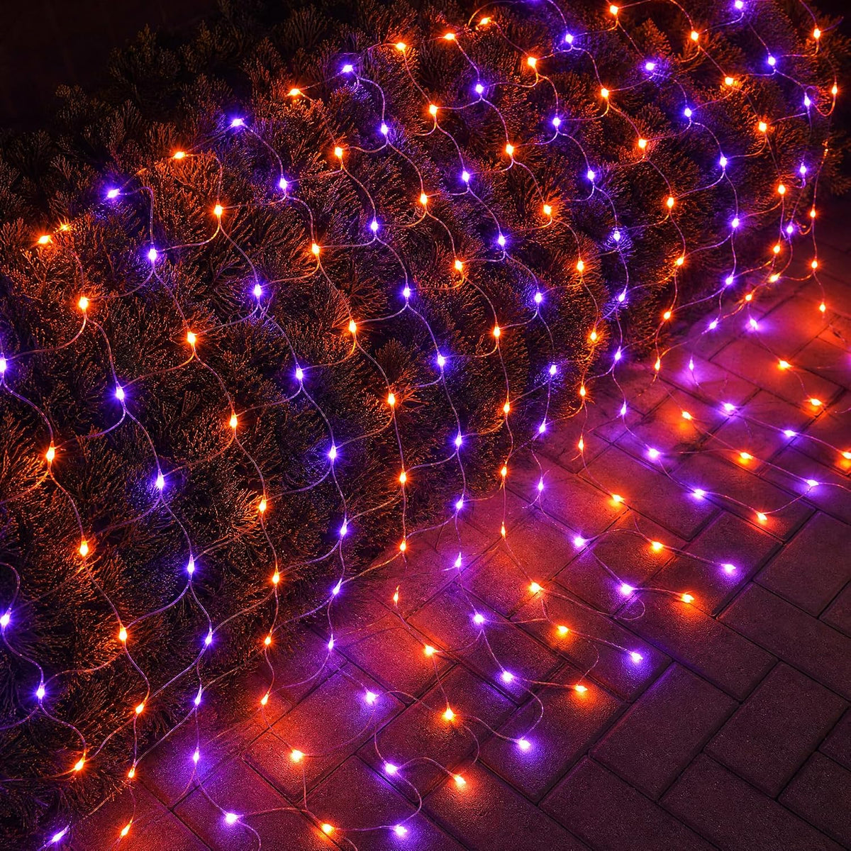 Dazzle Bright 360 luces LED de red de Halloween, 12 pies x 5 pies,...