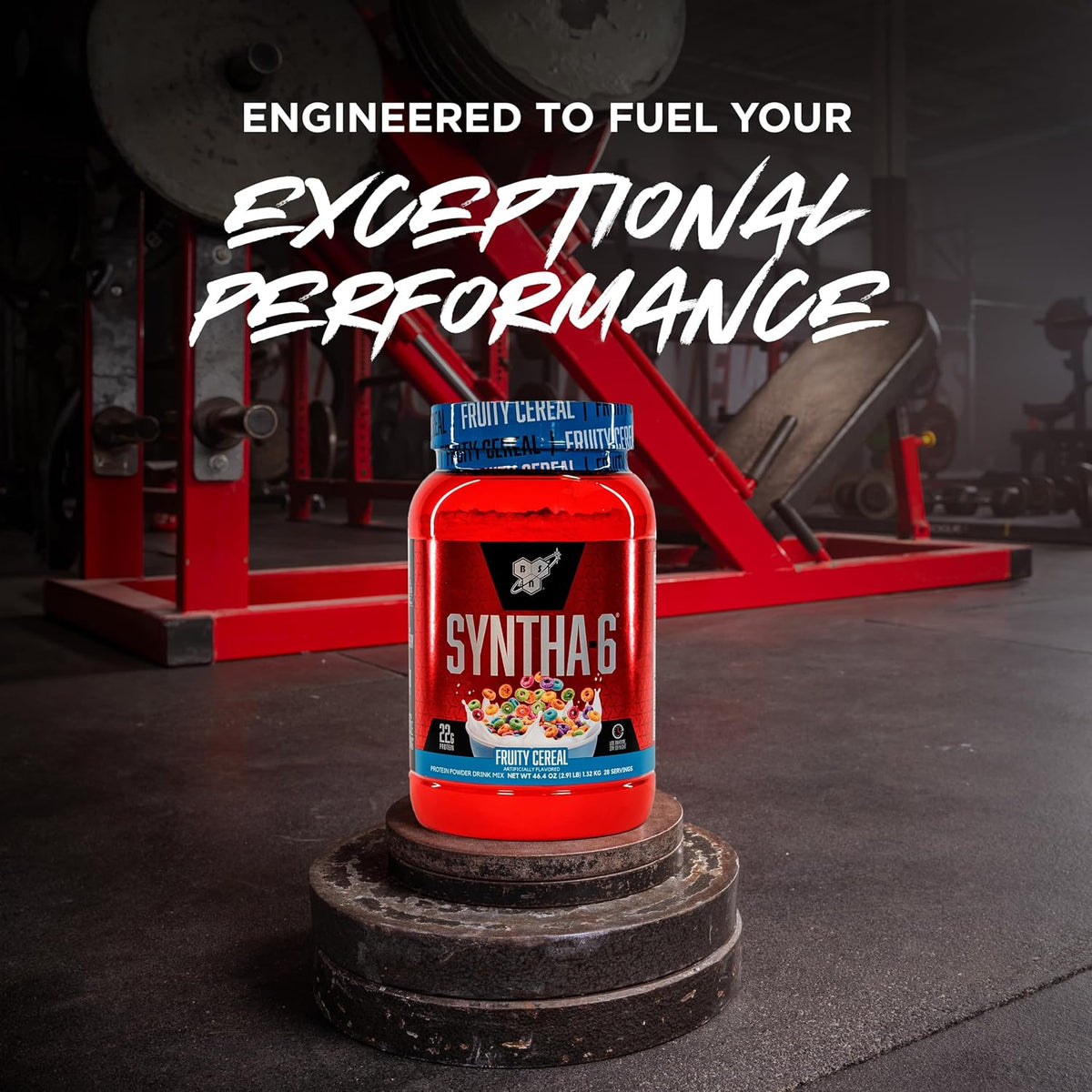 BSN SYNTHA-6 Proteína en polvo premium, cereales afrutados, 28 porc...