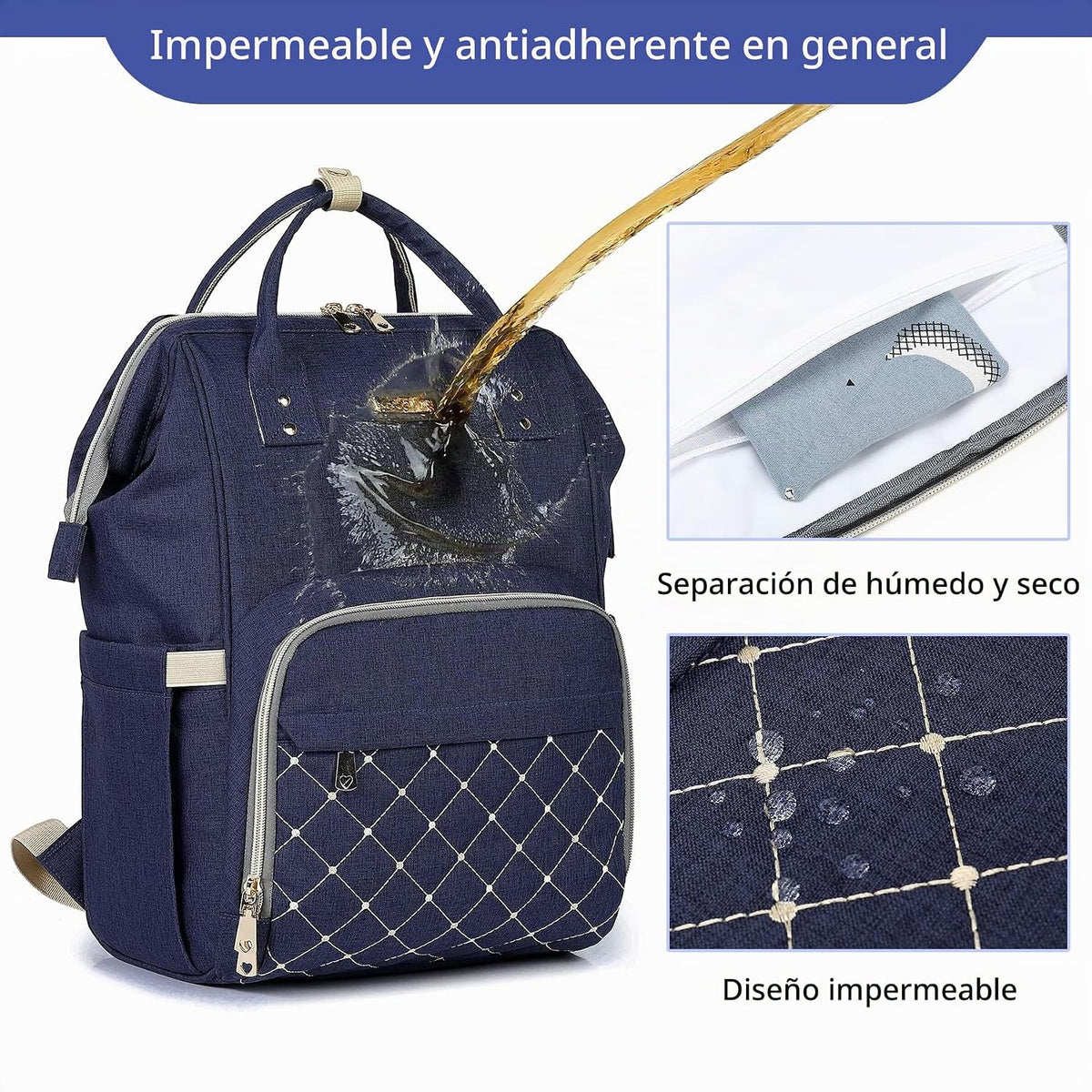 Mochila para pañales, bolsas de pañales para bebés, niñas y niños,...